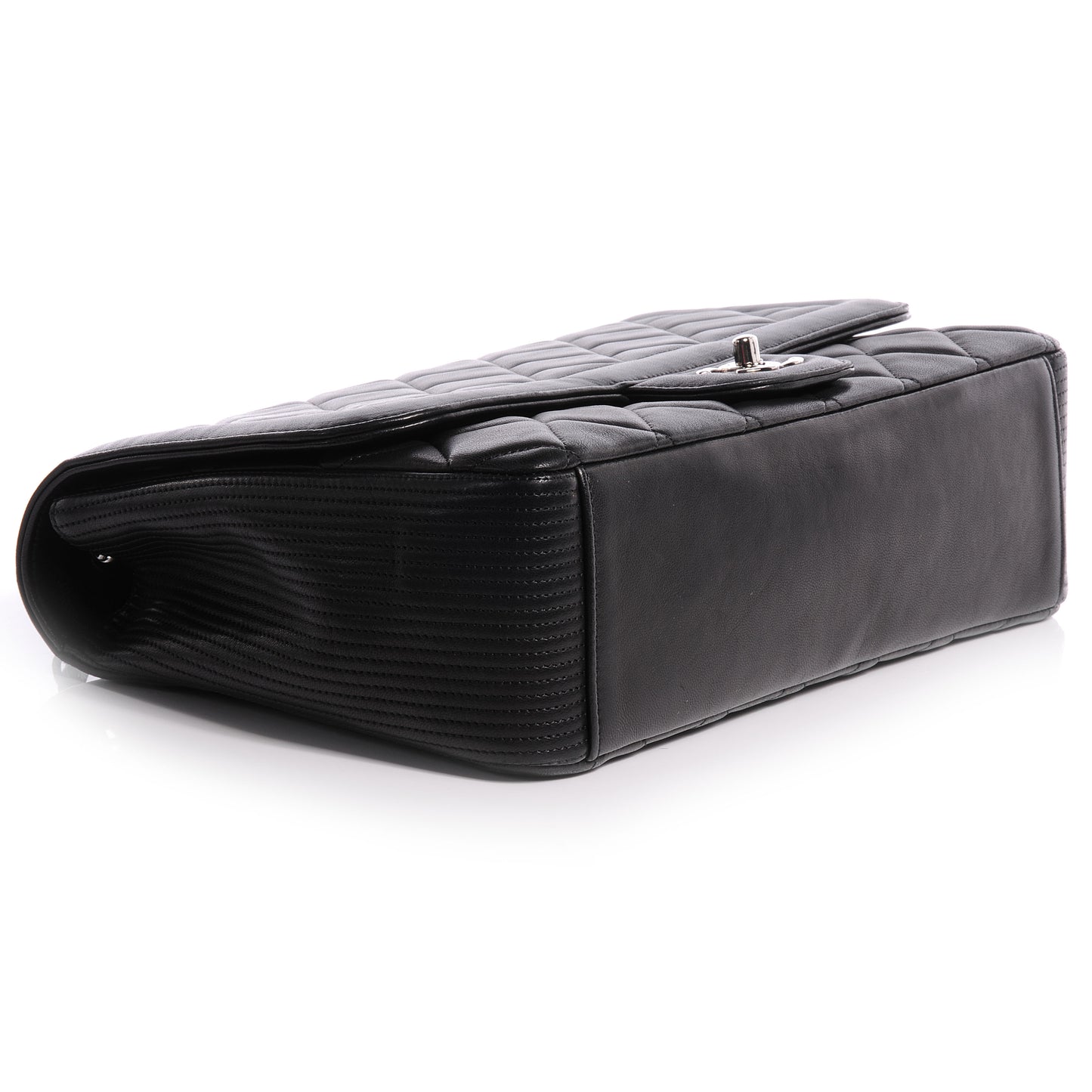 Lambskin Large Coco Rider Flap Black