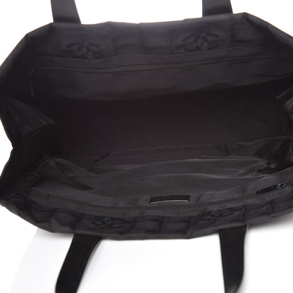 Chanel Nylon Large Travel Tote Black 5 of 13