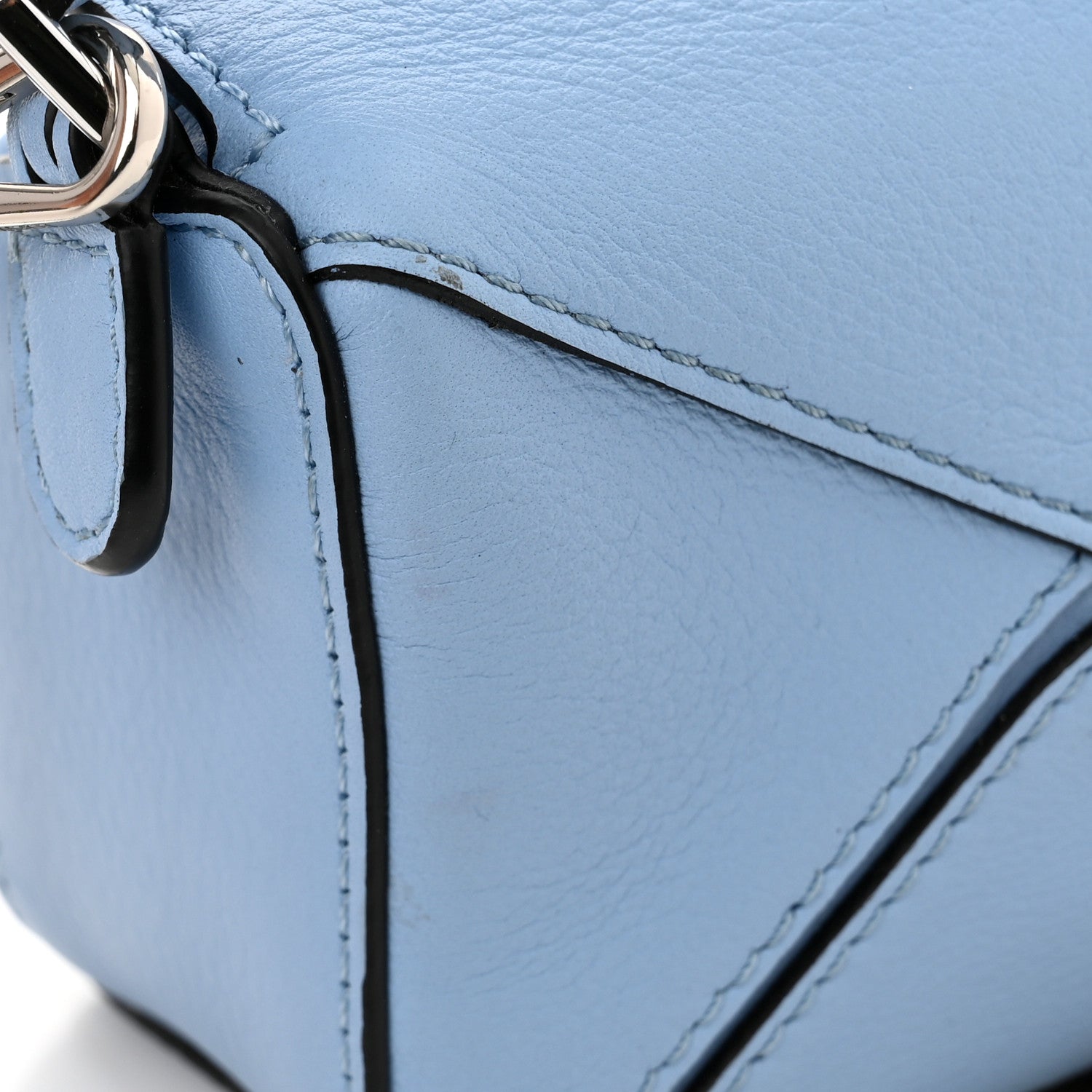 Loewe Calfskin Nano Puzzle Bag Blue 10 of 10
