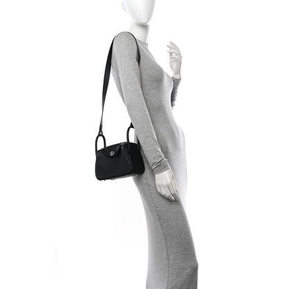 Hermes Taurillon Clemence Mini Lindy 20 Black 2 of 11