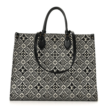 Louis Vuitton Jacquard Since 1854 Onthego GM Grey 1 of 8