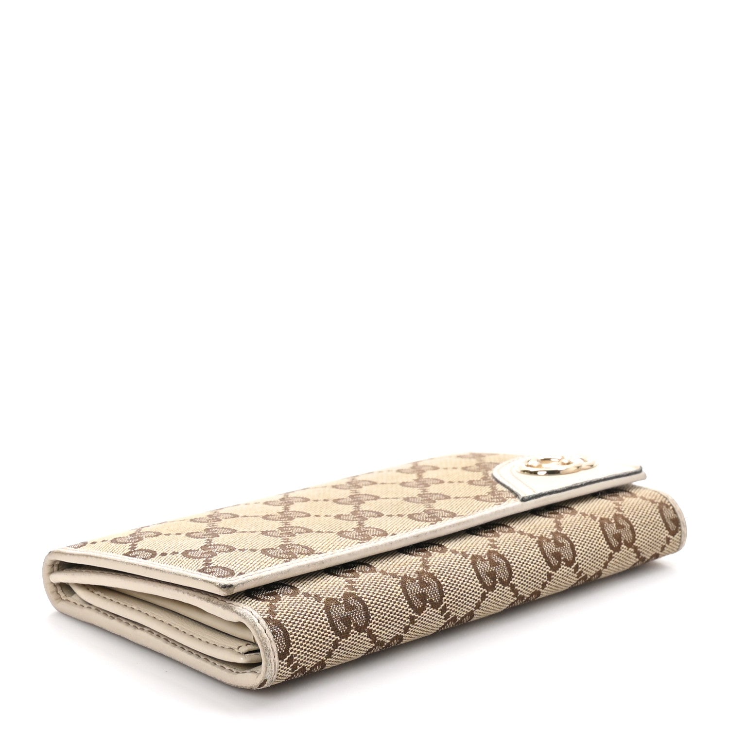 Gucci Monogram New Britt Continental Wallet Off White 4 of 10