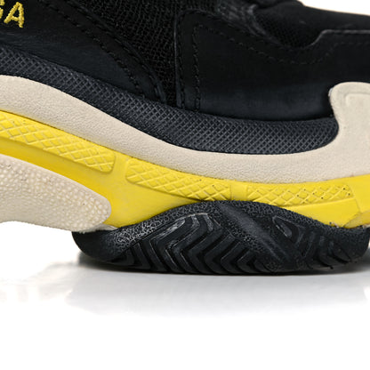 Balenciaga Fabric Mesh Womens Triple S Sneakers 36 Black Yellow 8 of 11