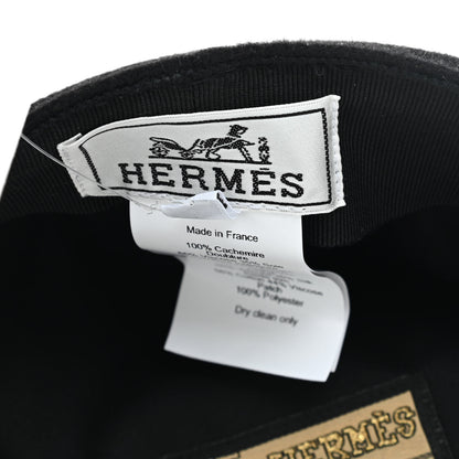 Hermes Cashmere Womens Deauville Cap 58 Black 8 of 9