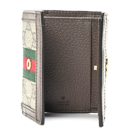 Gucci GG Supreme Monogram Web Ophidia Bi-Fold Wallet Beige New Acero 5 of 7