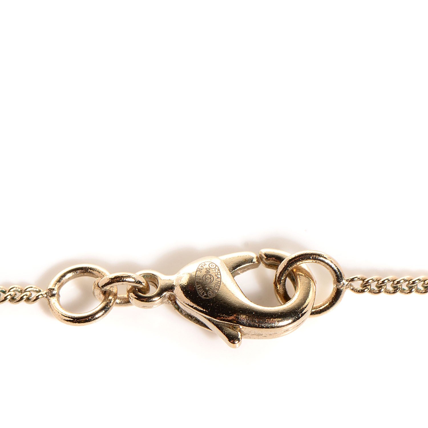 Chanel Crystal CC Necklace Multicolor 3 of 5
