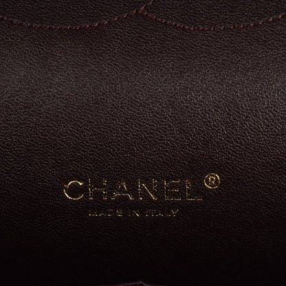 Chanel Caviar Quilted Maxi Double Flap Burgundy 6 of 7