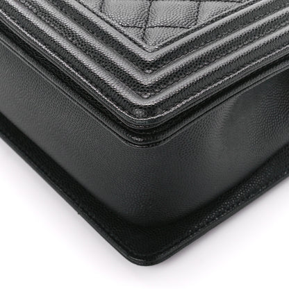 Chanel Caviar Quilted Medium Boy Flap Black 10 of 10