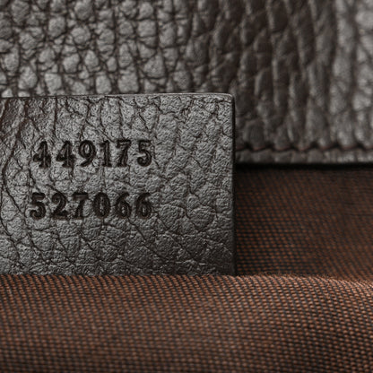 Gucci Monogram Dollar Calfskin O Drawstring Backpack Beige Ebony Testa di Moro Dark Chocolate 7 of 16