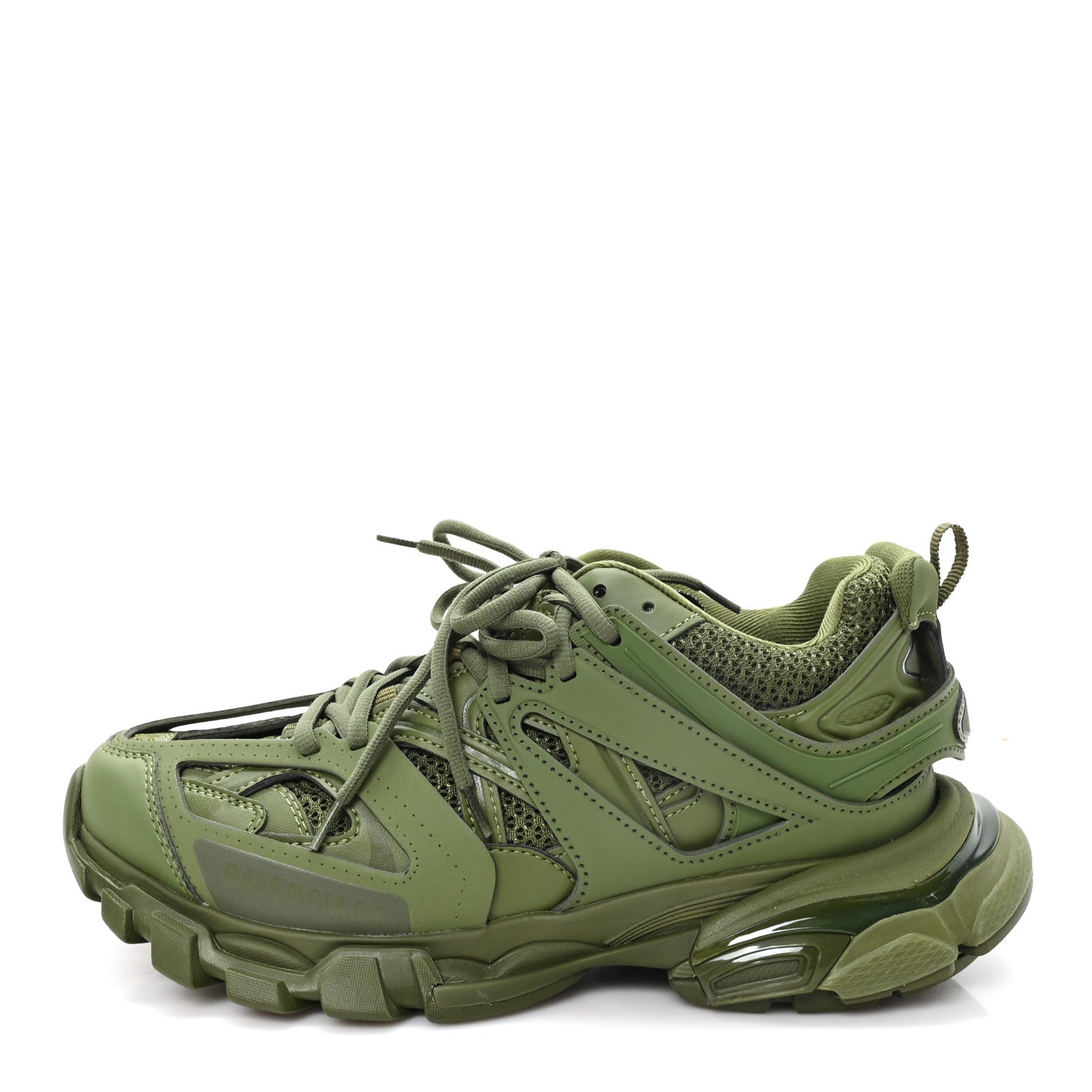 Balenciaga Mesh Rubber Uni-Matte Full Color Womens Track Sneakers 39 Full Khaki 1 of 9