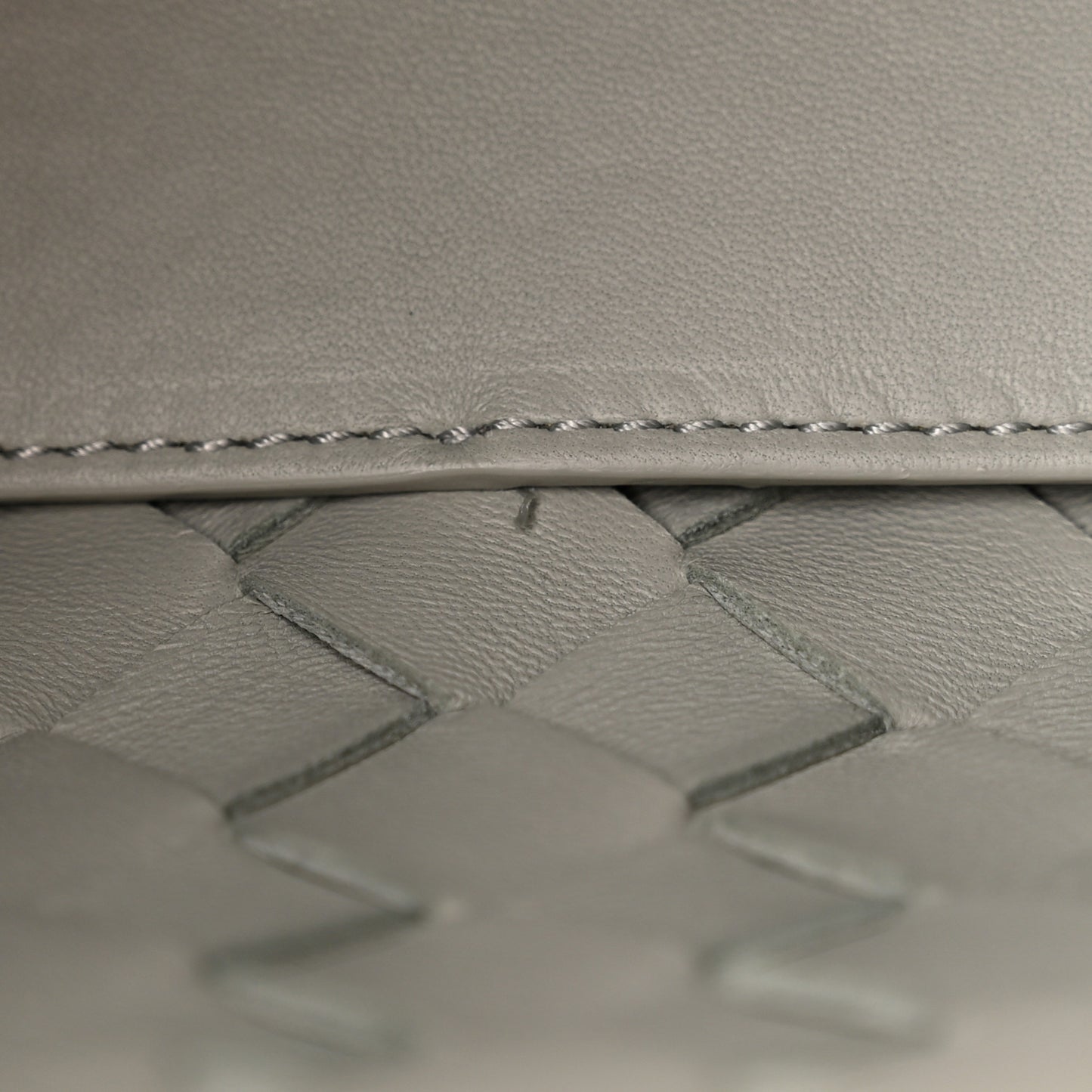 Nappa Intrecciato Small Andiamo Shoulder Bag Agate Grey