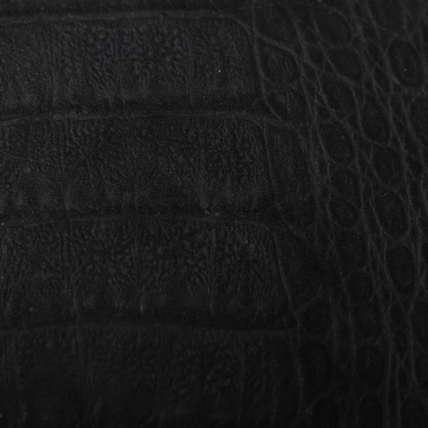 Saint Laurent Calfskin Crocodile Embossed Tablet Pouch Black 8 of 9