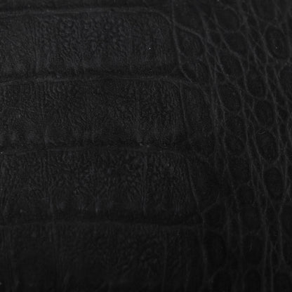 Saint Laurent Calfskin Crocodile Embossed Tablet Pouch Black 8 of 9