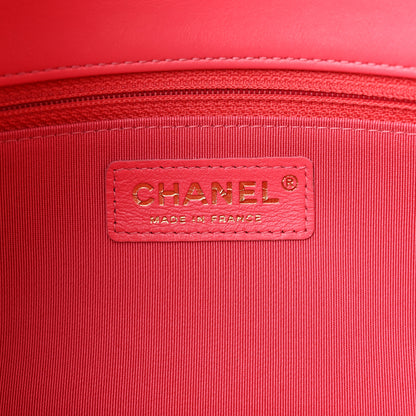 Chanel Crumpled Calfskin Medium Chain All Over Flap Pink 6 of 11