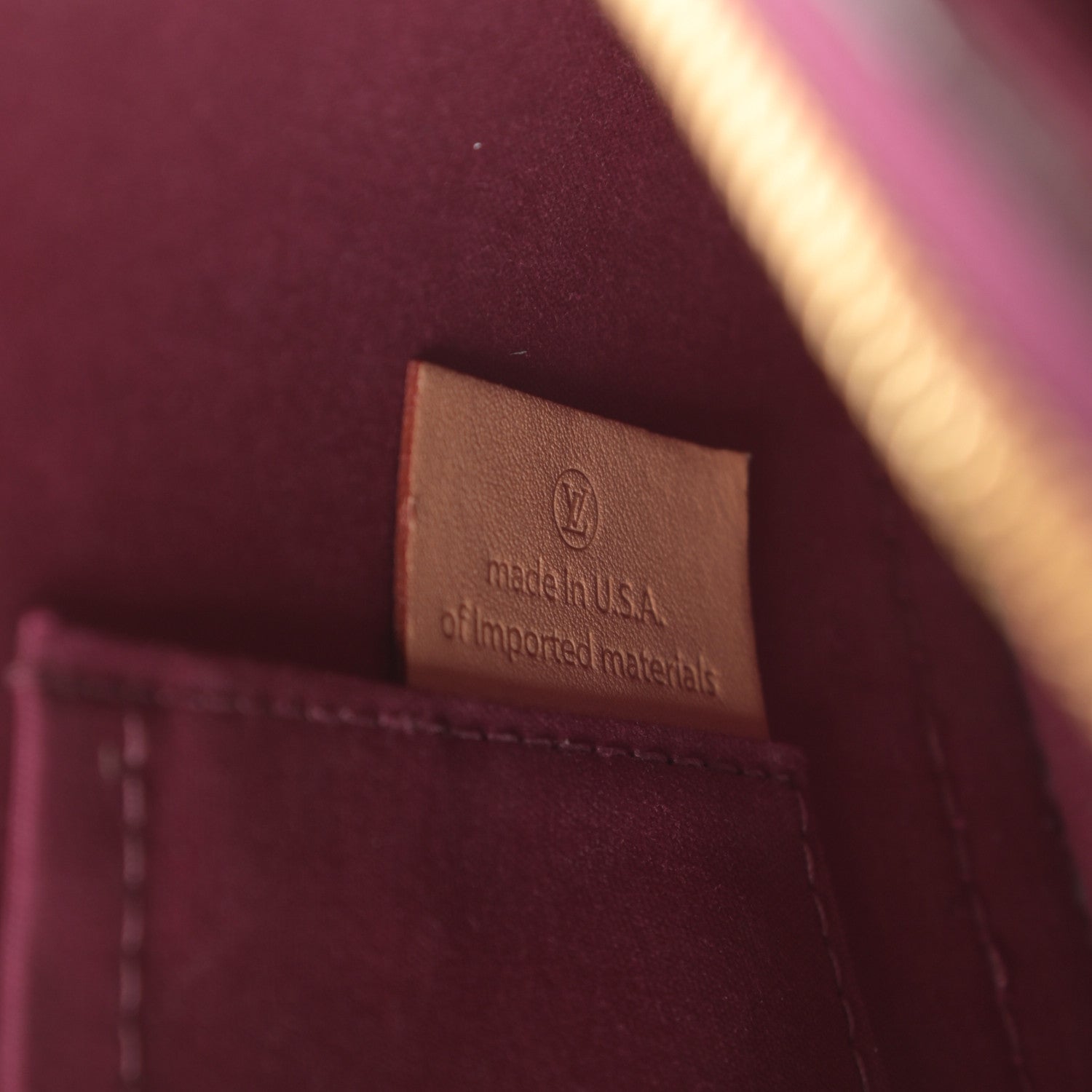 Louis Vuitton Vernis Alma BB Magenta 7 of 12