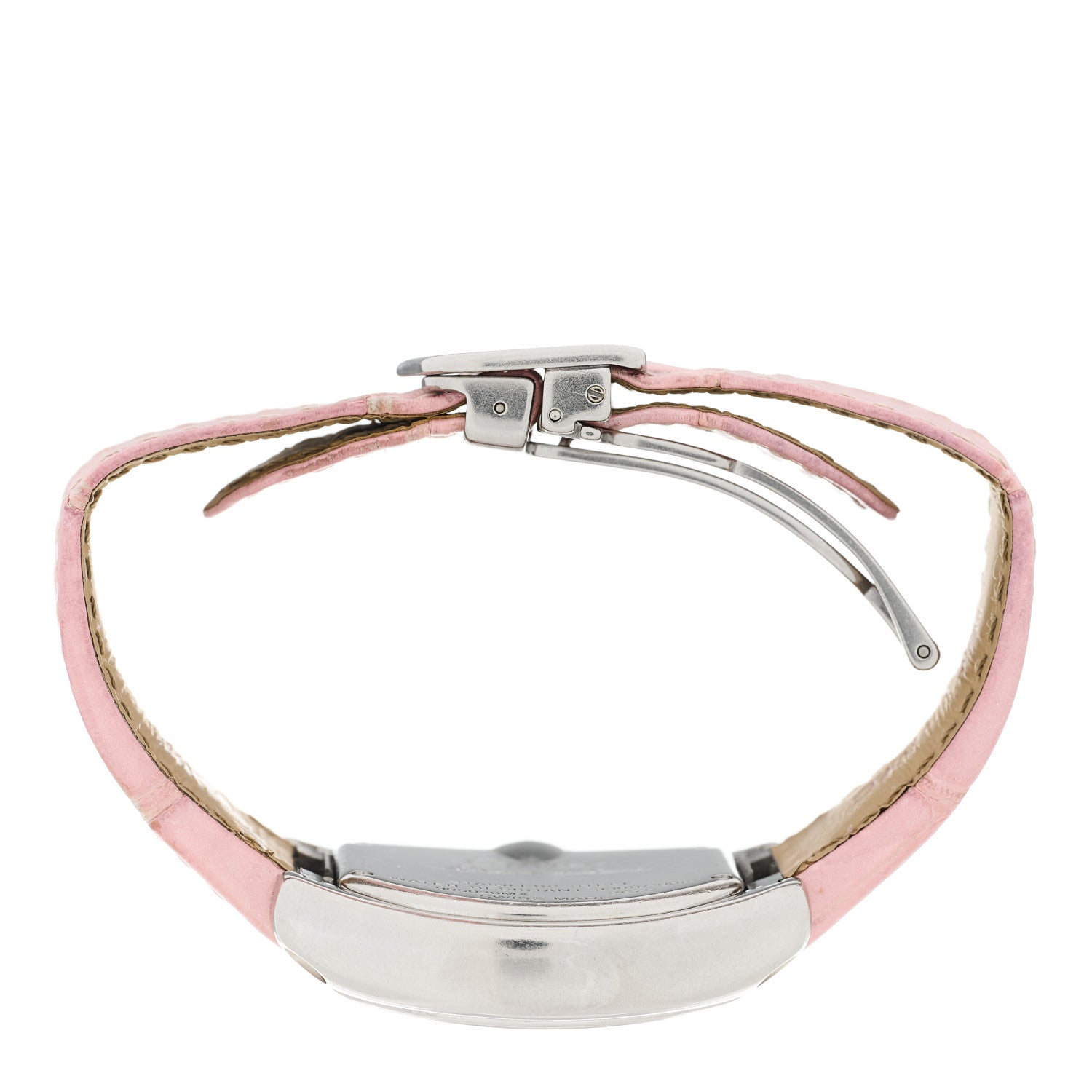 Cartier Stainless Steel Alligator 31mm Roadster Quartz Watch Pink 6 of 9