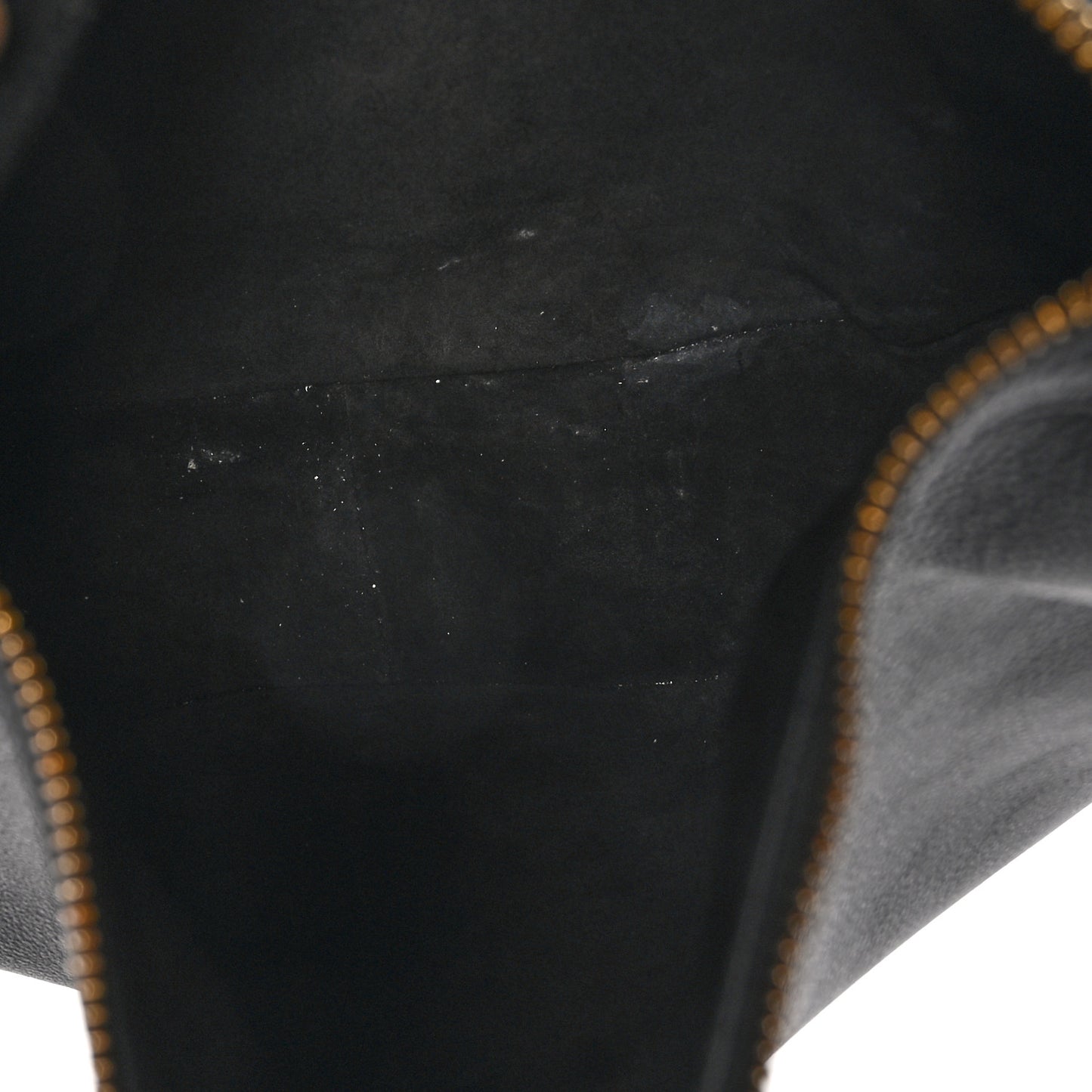 Supple Calfskin Cuir Triomphe Heloise Shoulder Bag Black