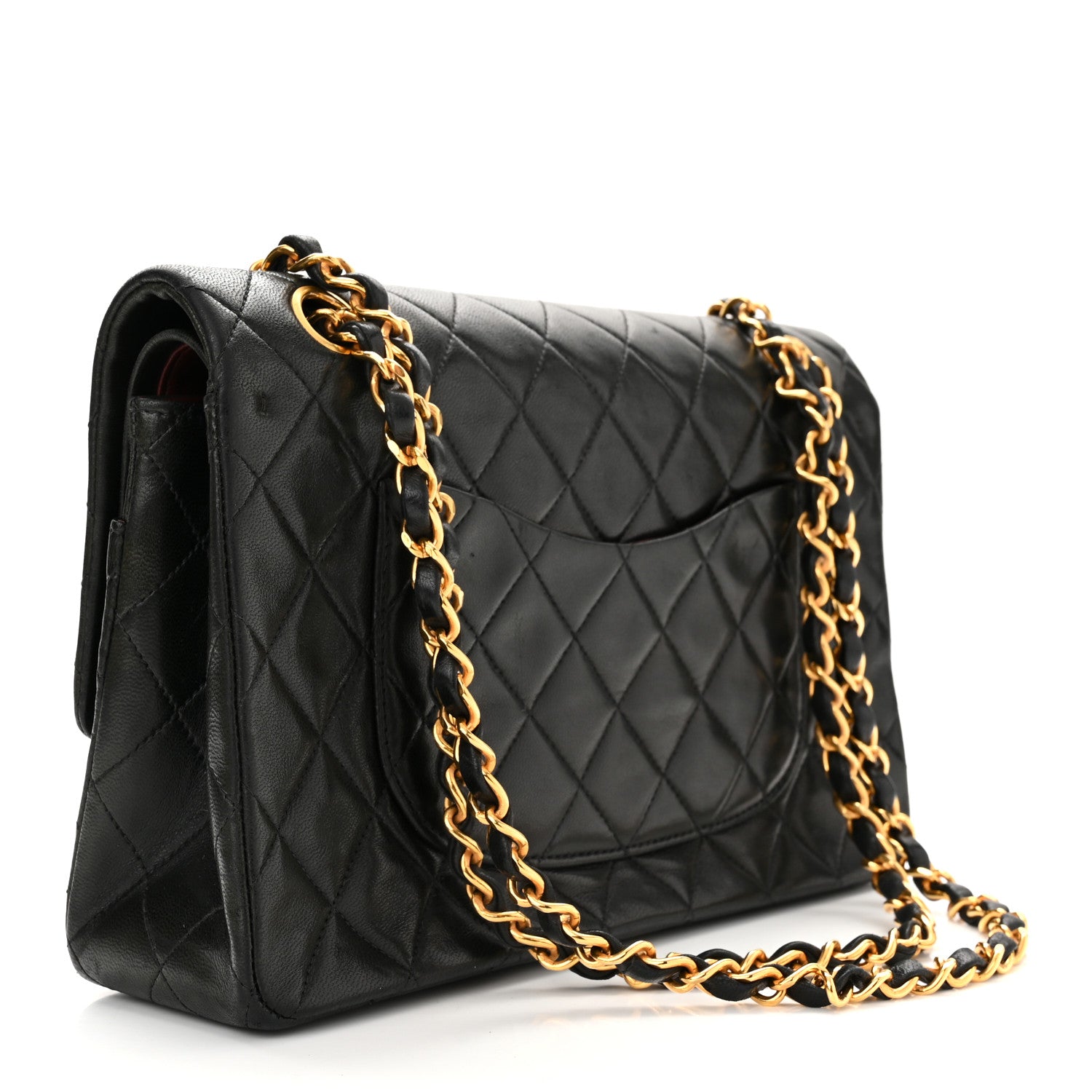 Chanel Lambskin Quilted Medium Double Flap Black 3 of 10