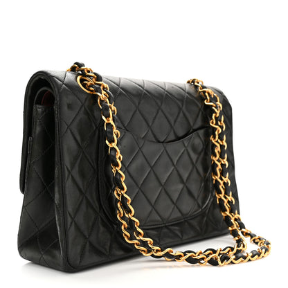 Chanel Lambskin Quilted Medium Double Flap Black 3 of 10