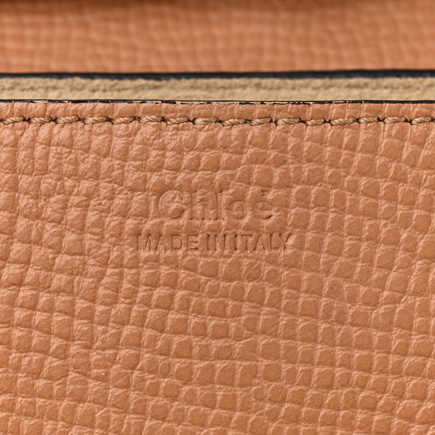 Chloe Grained Calfskin Lambskin Bi-Color Drew Shoulder Bag Beige Red 6 of 11