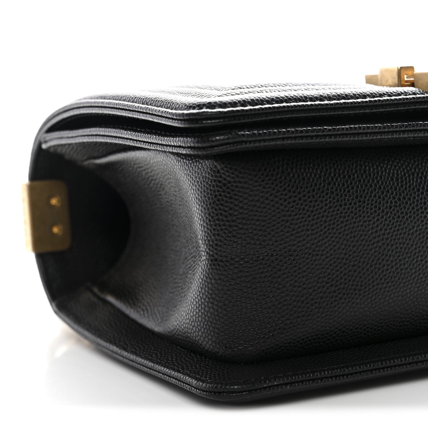 Caviar Quilted Small Boy Flap Black