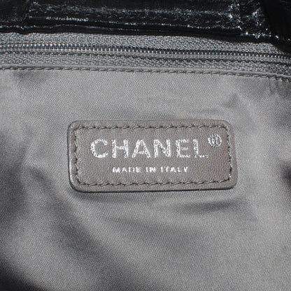 Chanel Crinkled Coated Canvas Le Marais Large Tote Black 6 of 7