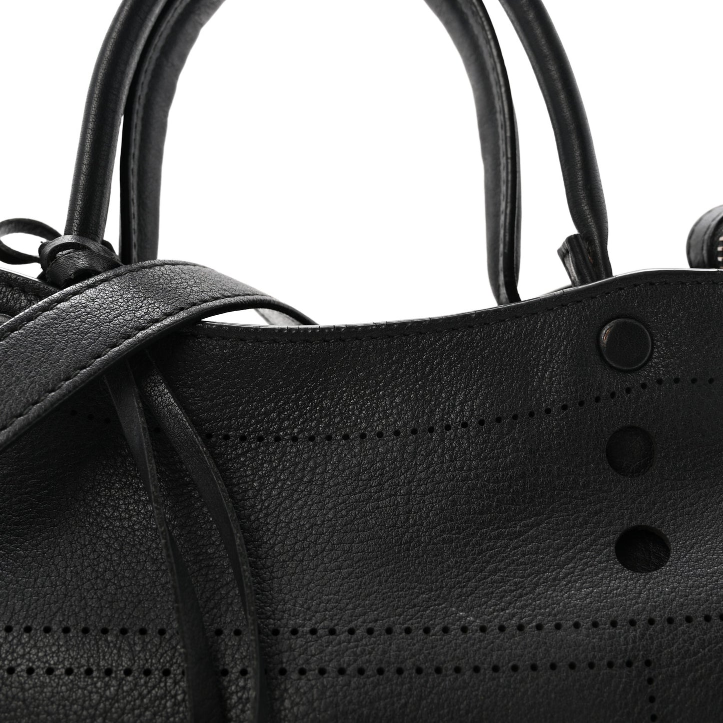 Veau Soyeux Perforated Blackout Hardware S City Black