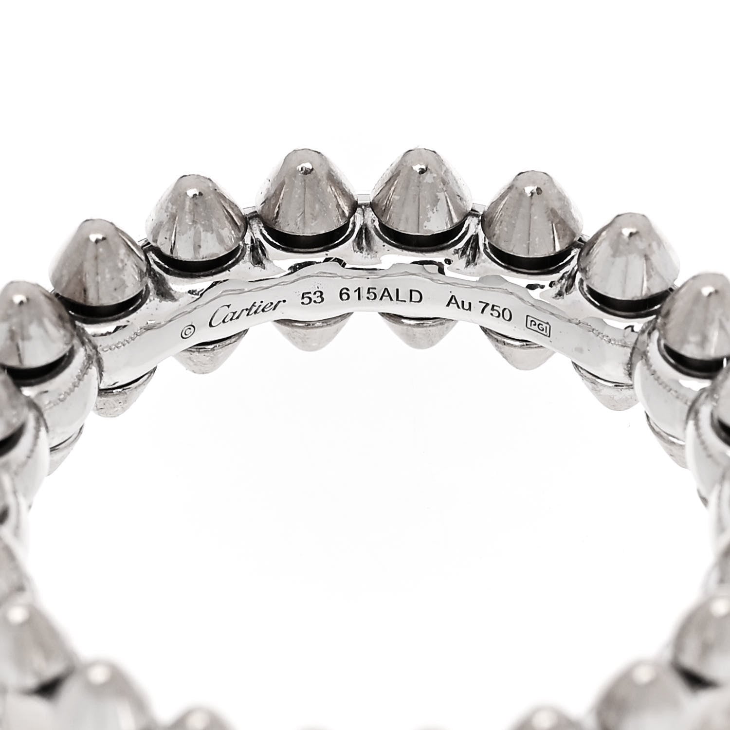 Cartier 18K White Gold SM Clash De Cartier Ring 53 6.25 4 of 4
