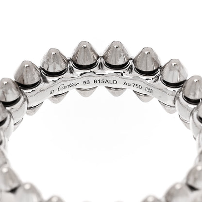 Cartier 18K White Gold SM Clash De Cartier Ring 53 6.25 4 of 4