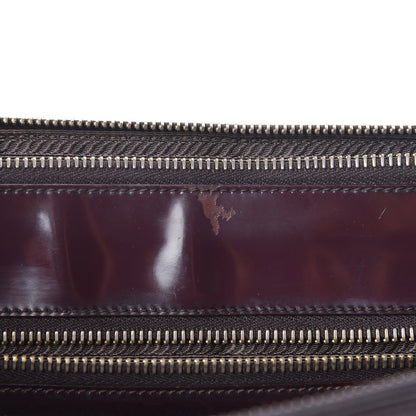 Prada Saffiano Vernice Medium Galleria Double Zip Tote Granato 10 of 15