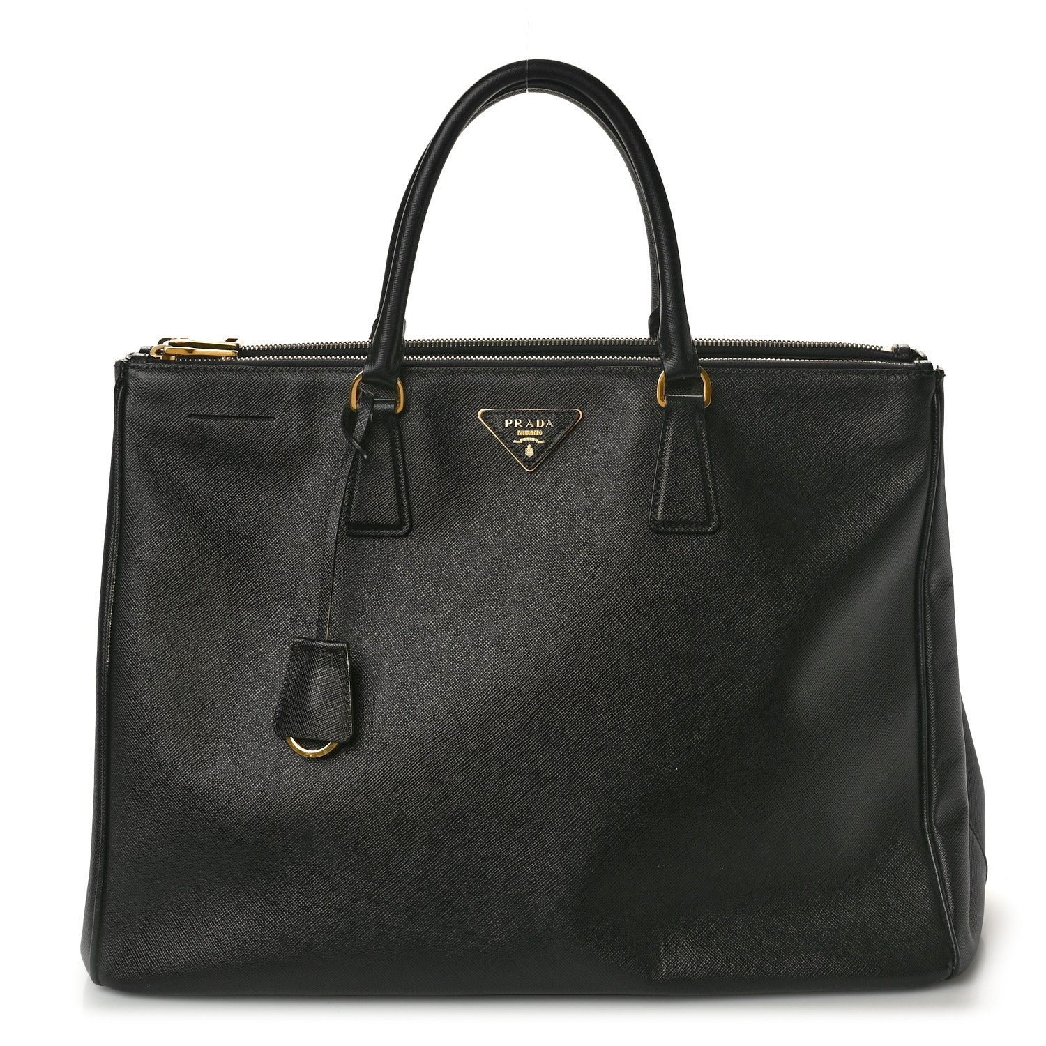 Prada Saffiano Lux Large Galleria Double Zip Tote Black 1 of 9