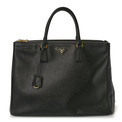 Prada Saffiano Lux Large Galleria Double Zip Tote Black 1 of 9