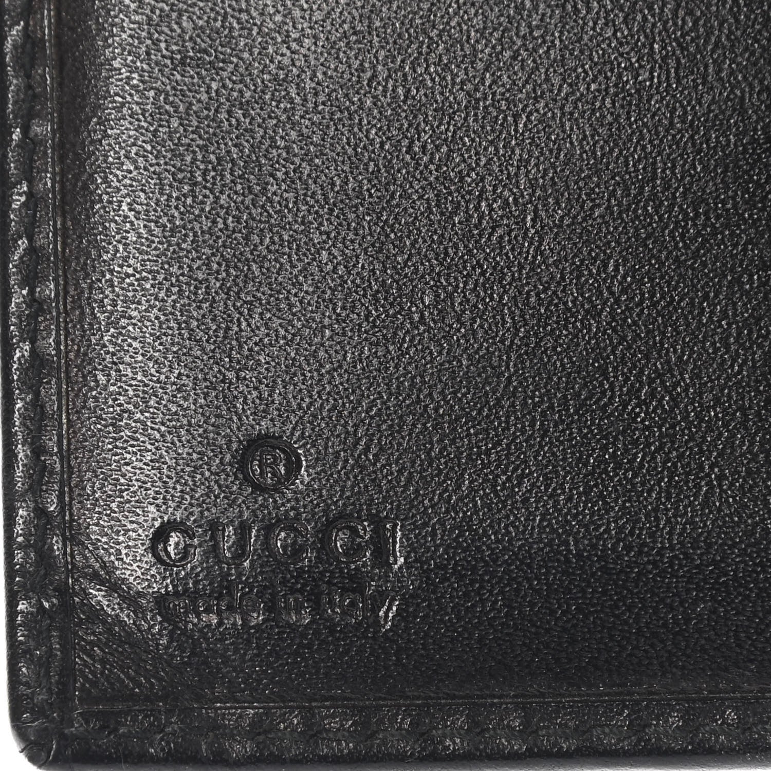Gucci Calfskin Compact Wallet Black 6 of 17