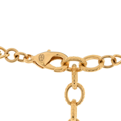 Chanel ID Dog Tag Charm Necklace Gold 5 of 5