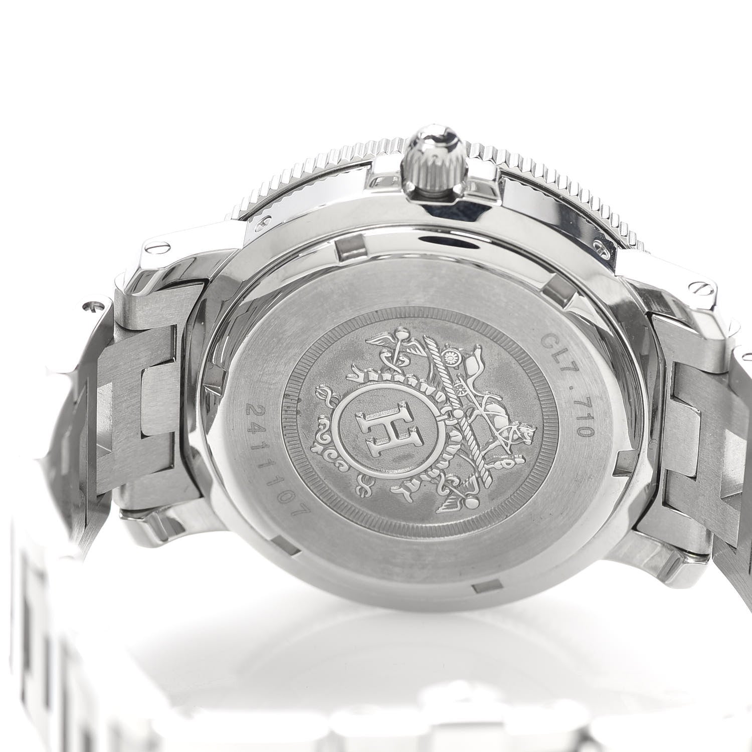 Hermes Stainless Steel 38mm Clipper Diver Quartz Watch White 5 of 6