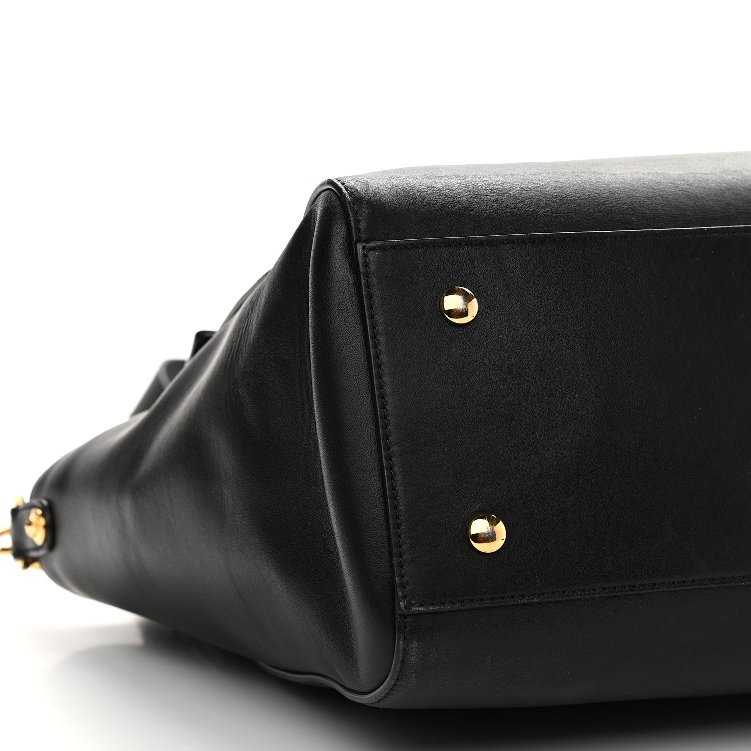Versace Calfskin Medusa Coin Tote Black 7 of 8
