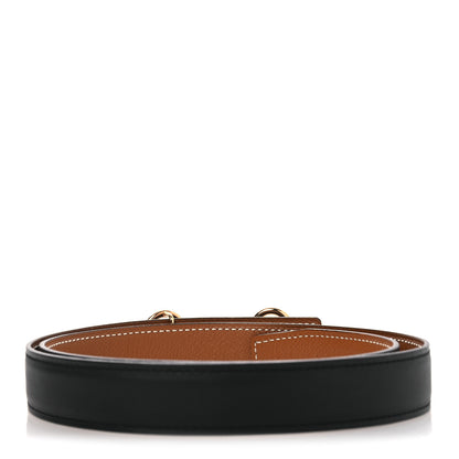 Hermes Epsom Swift 24mm Heritage Belt 75 30 Black Gold 3 of 10