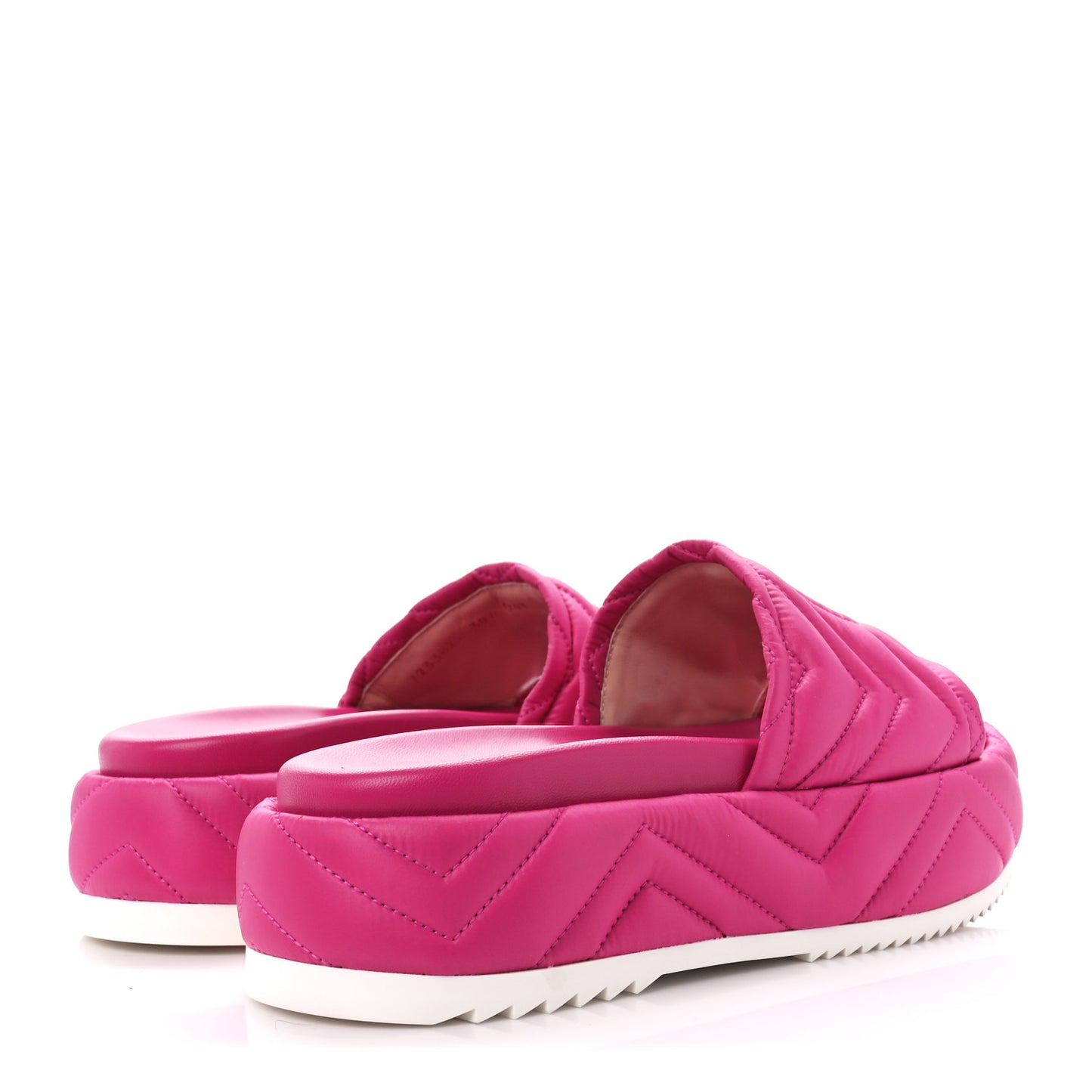 Nylon Cora Matelasse Angelina Platform 55mm Slide Sandals 39.5 Lovely