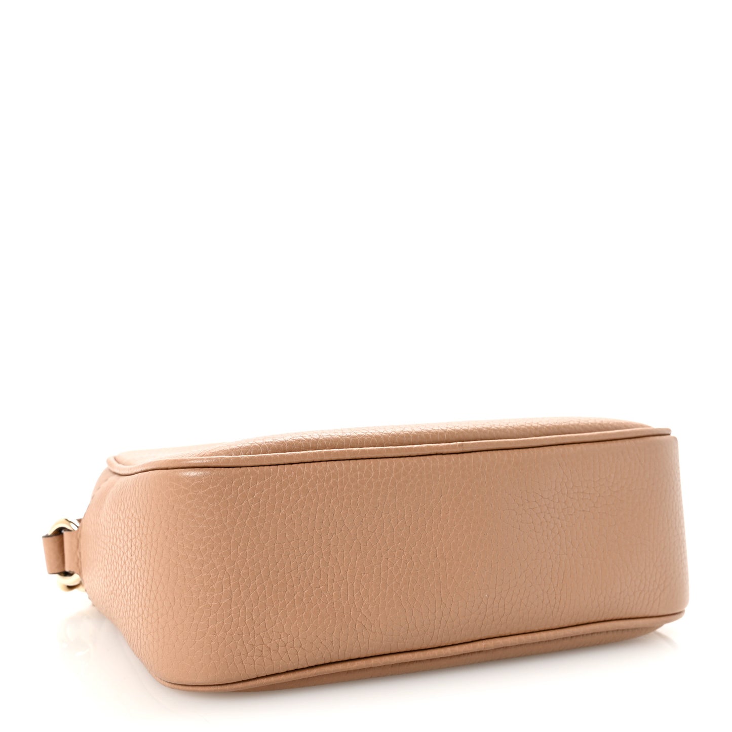 Pebbled Calfskin Small Soho Disco Bag Rose Beige
