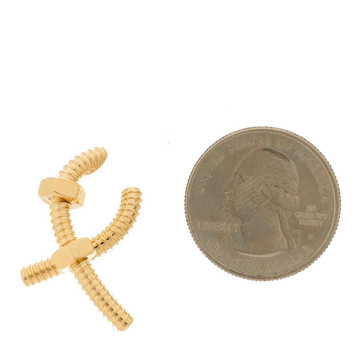 18K Yellow Gold Ecrou Single Left Earring