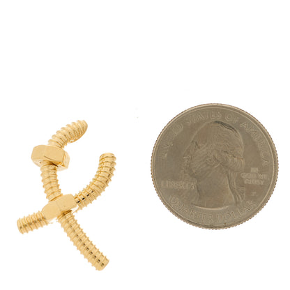 Cartier 18K Yellow Gold Ecrou Single Left Earring 2 of 6