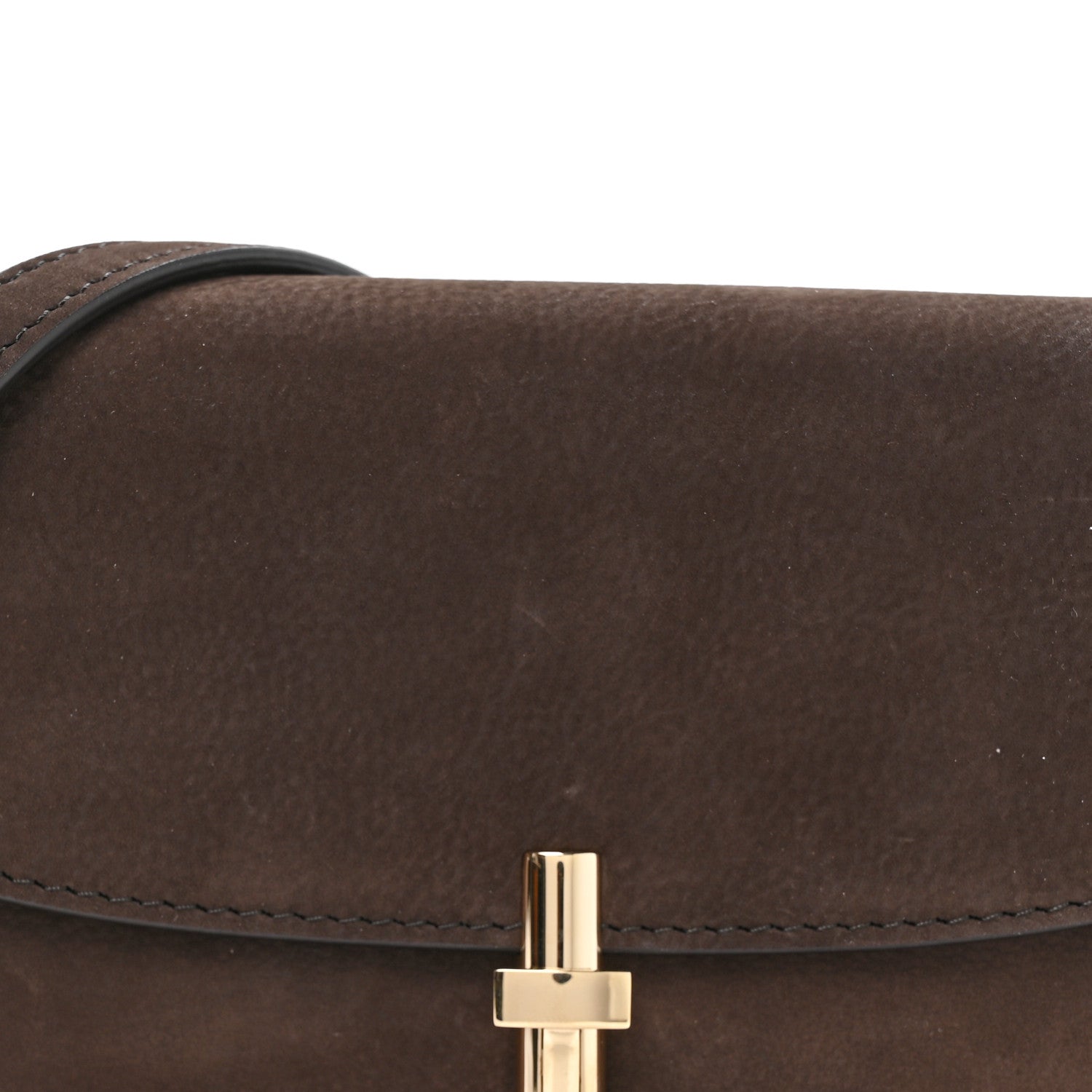 The Row Nubuck Calfskin Sofia E/W Crossbody Wood Brown 7 of 9