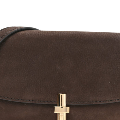 The Row Nubuck Calfskin Sofia E/W Crossbody Wood Brown 7 of 9
