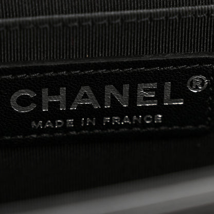 Chanel Lambskin Chevron Quilted Medium Boy Flap Black 6 of 13