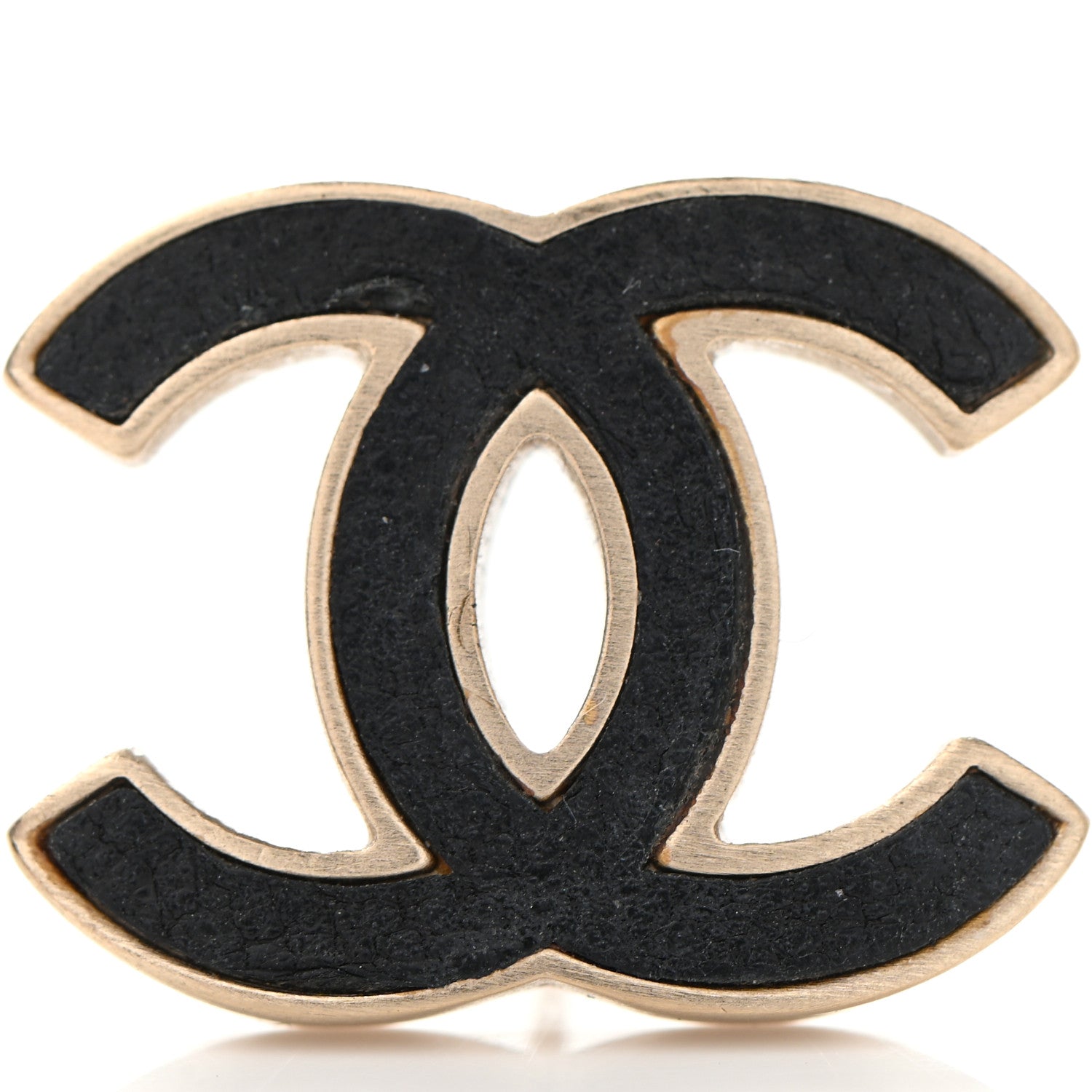 Chanel Lambskin CC Earrings Black Gold 5 of 6