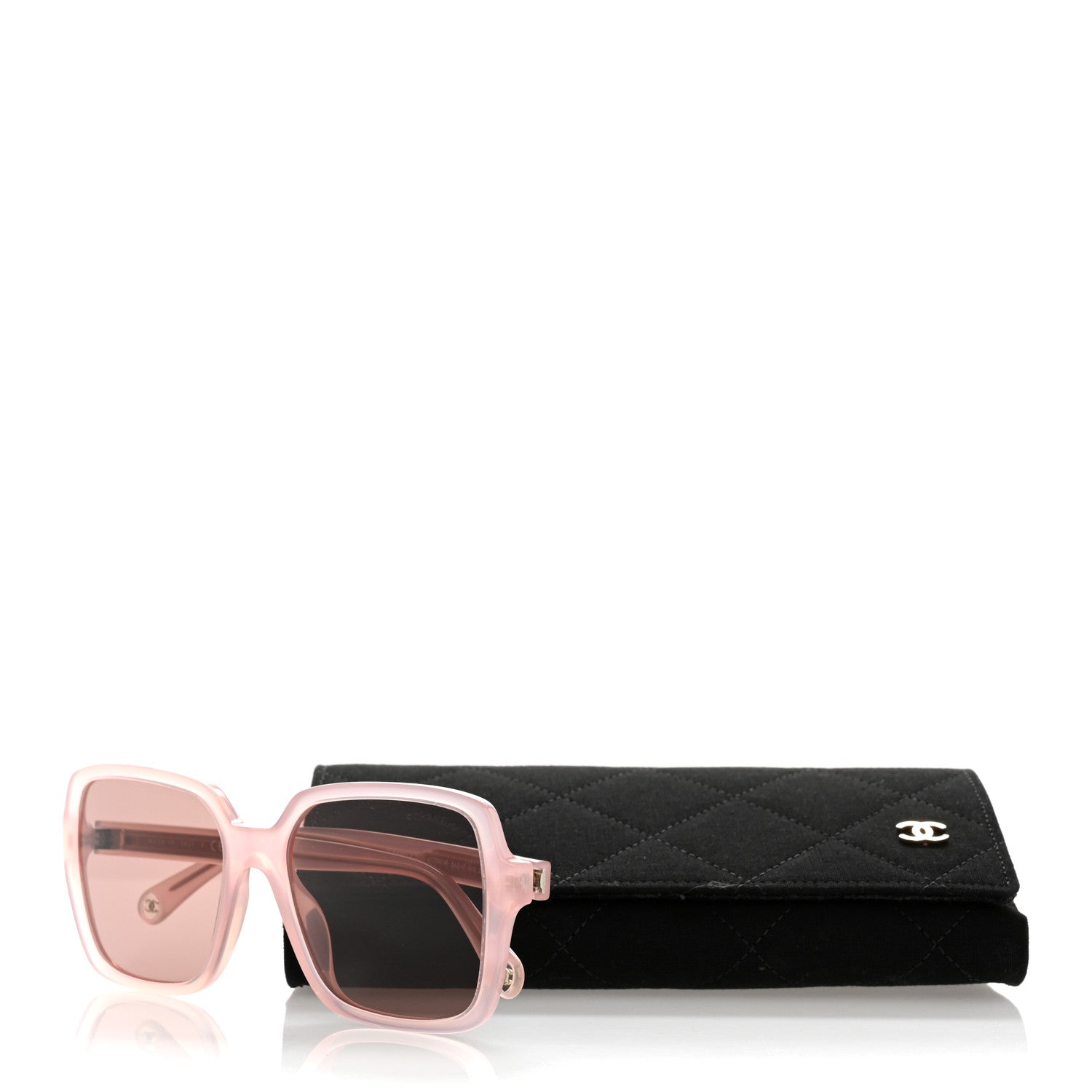 Chanel Acetate Square Sunglasses 5505 Light Pink 8 of 8