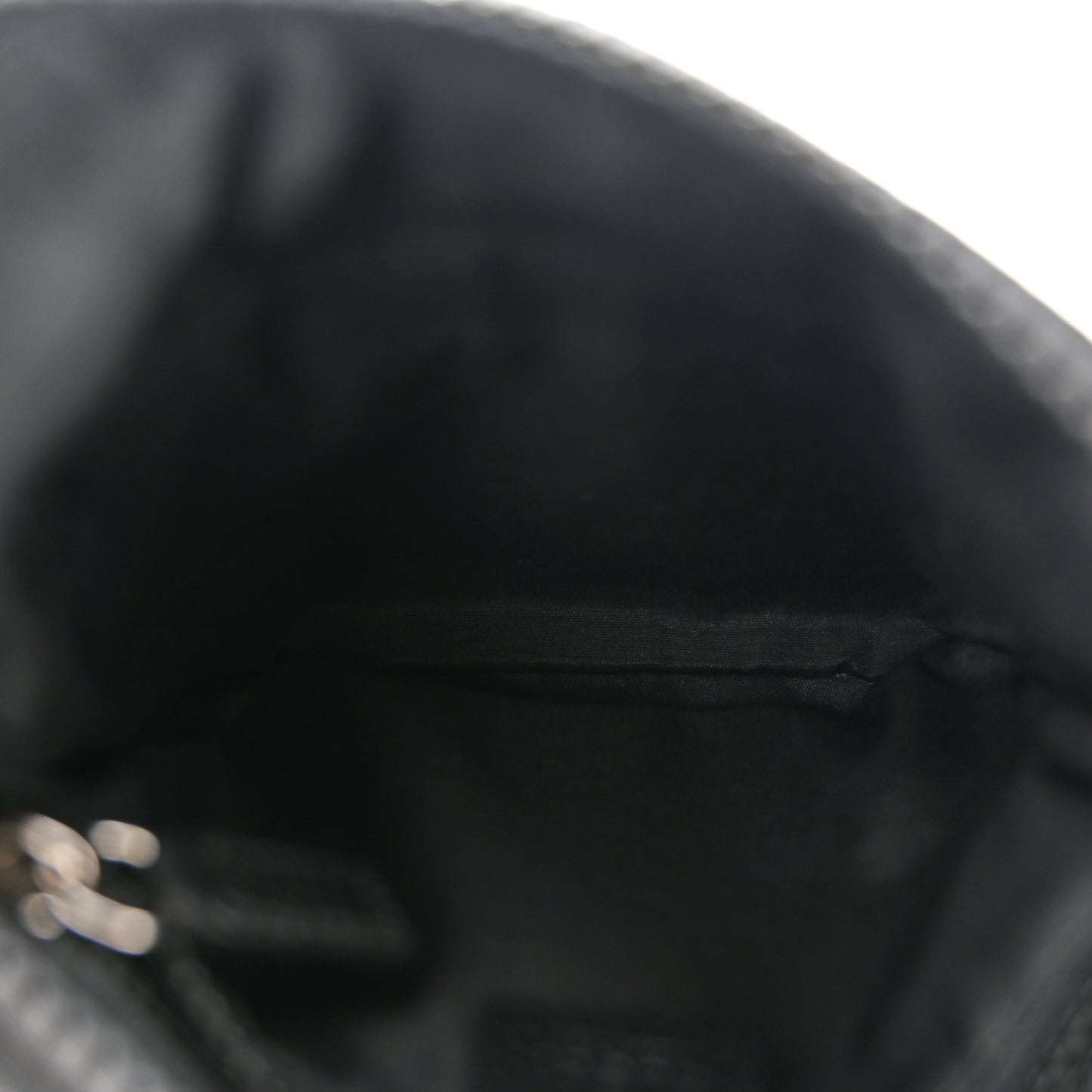 Nylon Monogram Mini Flat Messenger Bag Black