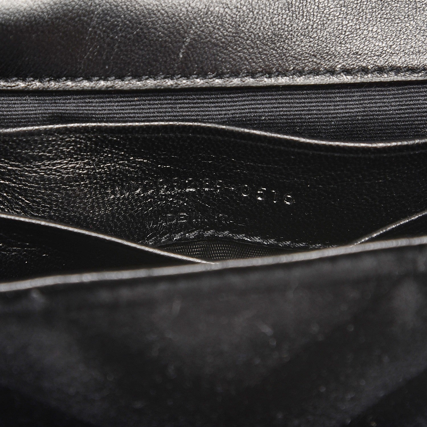 Saint Laurent Velvet Matelasse Chevron Monogram Classic Baby Chain Bag Black 7 of 11