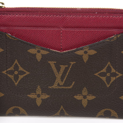 Louis Vuitton Monogram Zipped Card Holder Fuchsia 6 of 10