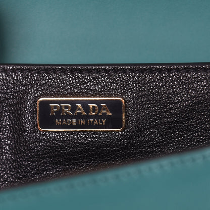 Prada City Calf Saffiano Cahier Bag Assenzio Black 6 of 6